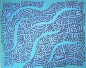 5. Marvegetal, mixed-media 40x32003, 2inches, 100x80cm Mónica Sarmiento