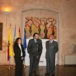 Monica Sarmiento Castillo, Vicente Burgos y Vicente Alcaras, en el Real Monasterio de la Valldign Monica Sarmiento