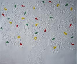 olivo,2006,48x58cm, gofrado y pintado a mano