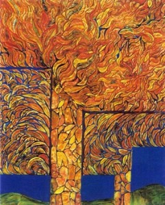 Mónica Sarmiento Castillo, éxtasis, 1997, 122x100cm, óleo y mixta Mónica Sarmiento